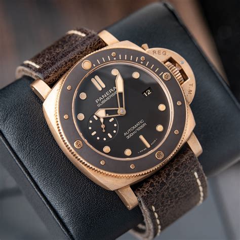 panerai submersible bronze price|Panerai underwater bronzo.